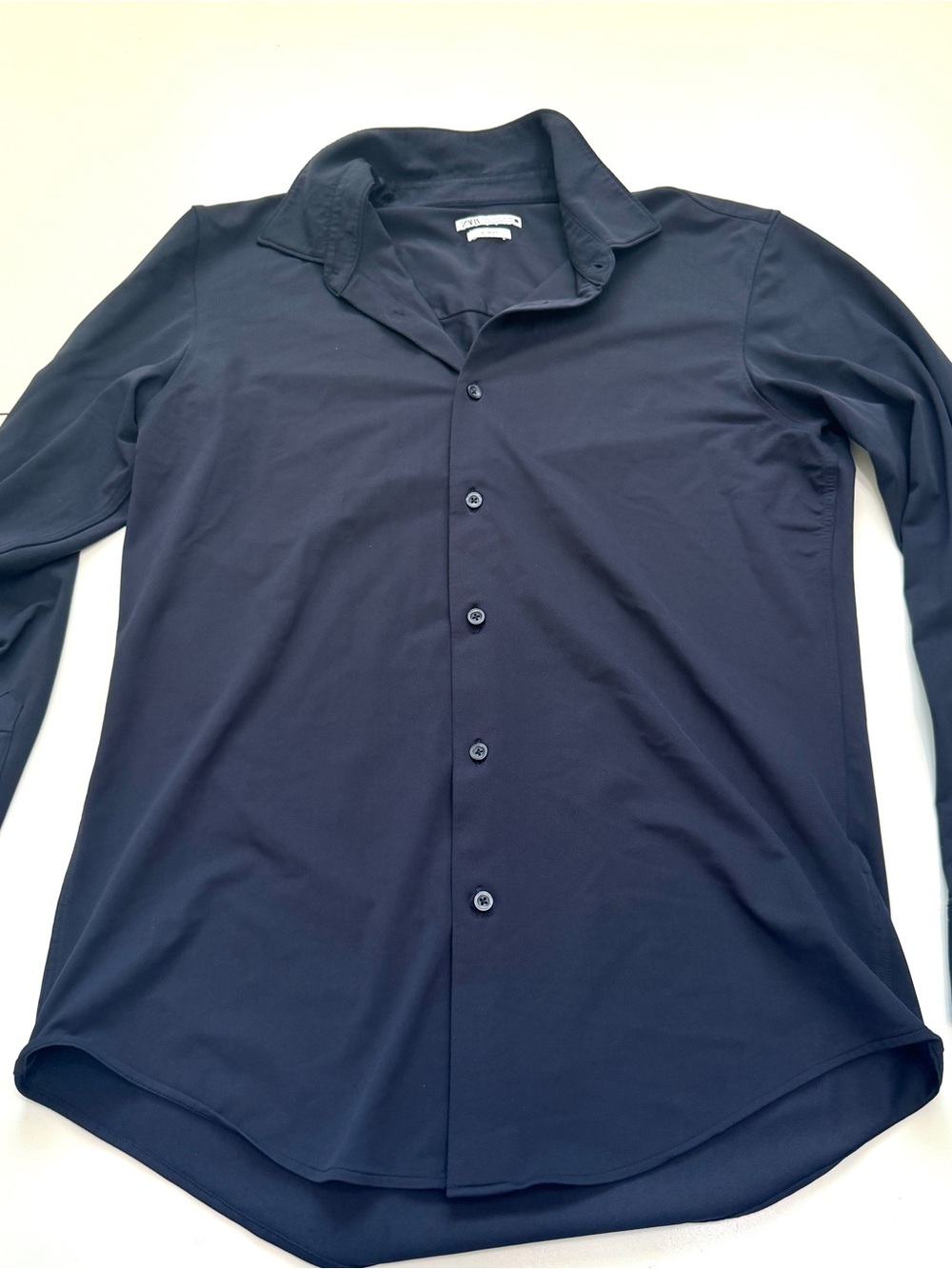Zara Navy Button-Down slim fit large